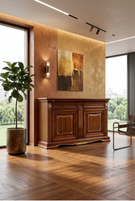 Sideboard Luxus Design Kommode Anrichte Lowboard Schaf Massivholz Italienesch Miwwelen