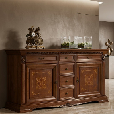 Barock Rokoko Buffet Kommode Luxus Kommoden Antik Stil Echt Massivholz Nei xxl grouss