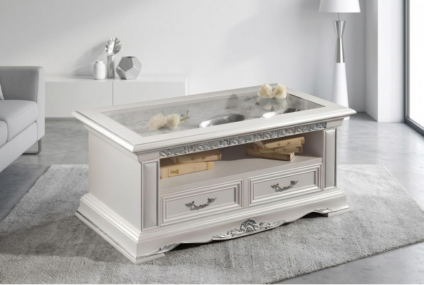 Antik Design Klassesch Couchdësch Bäistelltësch Sofa Wunnzëmmer Dësch Dëscher