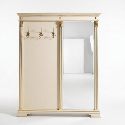 Garderobe Spigel Korridorgarderobe wäiss Garderobbaueren Garderobe Gang Italien