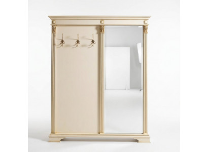 Garderobe Spigel Korridorgarderobe wäiss Garderobbaueren Garderobe Gang Italien