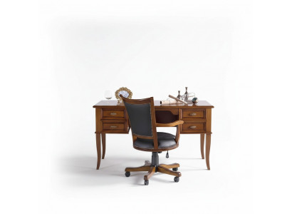 Bürosset Schreibtisch Chefsessel Komplett Büro Office Barock Rokoko 2-tlg.