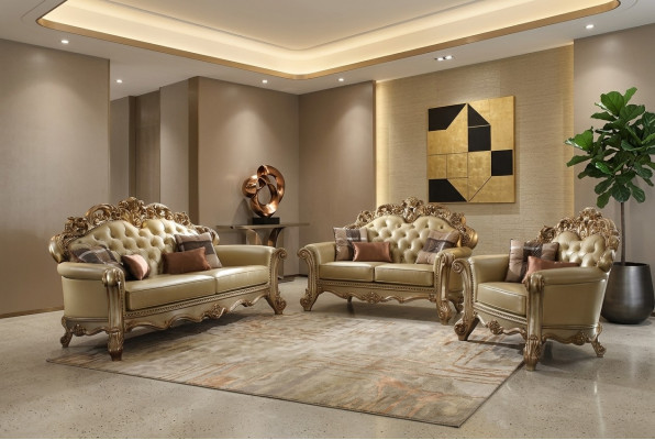 Design Sofagarnitur 3+2+1 Sëtzer Set Sofa Këssen Couchen Couch Modern