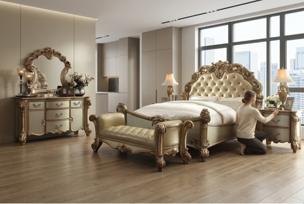 Klassescht Bett Barock Chesterfield Rokoko Stil Duebel Lieder Hotel Antik