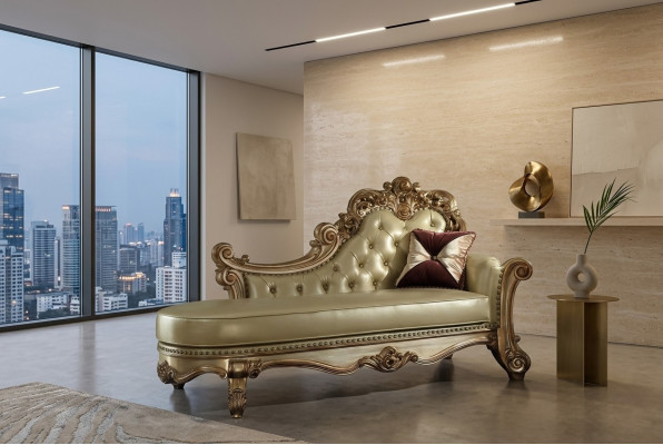 Chaiselongue Lieg Sessel Relaxsessel Liegenssessel Komfortloun Deko Luxus Barock
