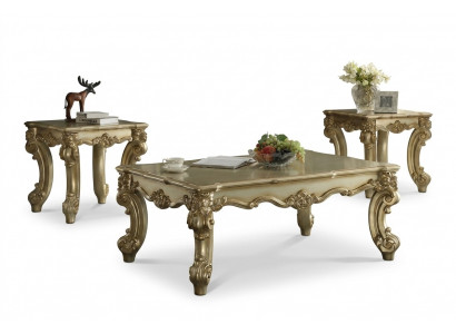 Edlen Design Couchtisch Beistelltisch Sofa Wunnzëmmer Dësch Barock