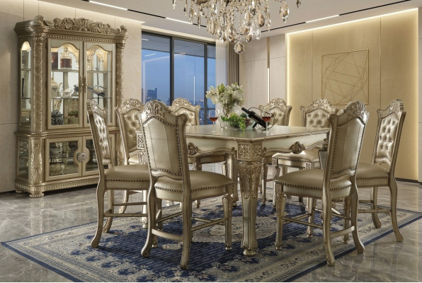 Iessdësch Set Grupp Iesszëmmer Holz Dëscher Wunnzëmmer Design Garnitur