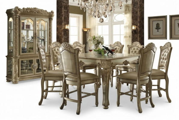 Iessdësch Set Grupp Iesszëmmer Holz Dëscher Wunnzëmmer Design Garnitur