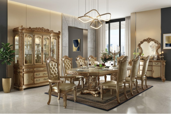 Kinneken Eeschdësch Dësch Holz Dëscher Rokoko Barock Iesszëmmer Antik Stil