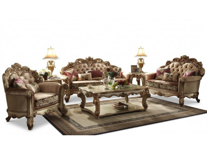 Design Klassesch Sofa Couch Sofas Couchen Polster 3 Sëtzer Sëtz Dräisëtzer