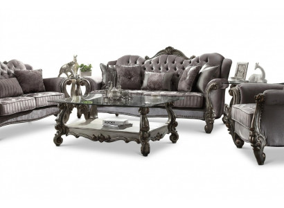 Design Couchtisch Glastësch Dësch Edel Luxus Couchtischen Designer Dëscher
