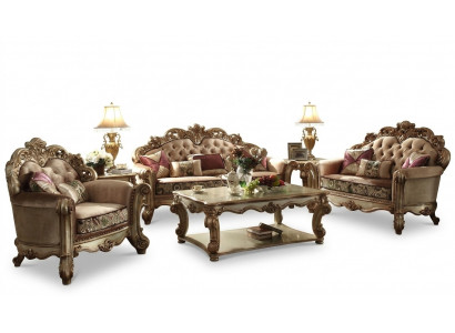 Sofasett 3+2+1 Sëtzer Set Sofa Këssen Canapéen Canapé Luxus