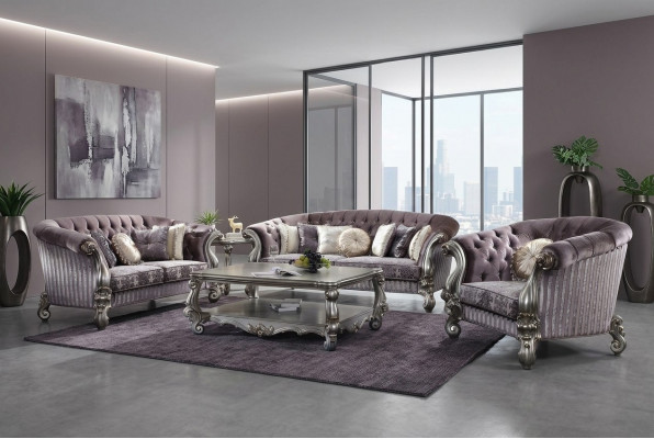 Soffagarnitur 3+2+1 Sëtzer Wunnlandschaft Sofa Couch Polster Deko Garnitur
