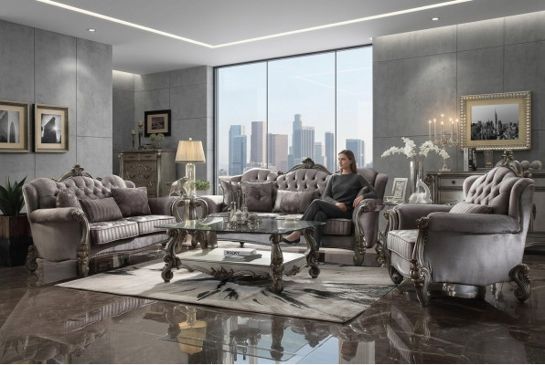 Sëtzgarnitur 3+2 Sëtzer Couche Polster Klassesch Wunnlandschaft Sofaen
