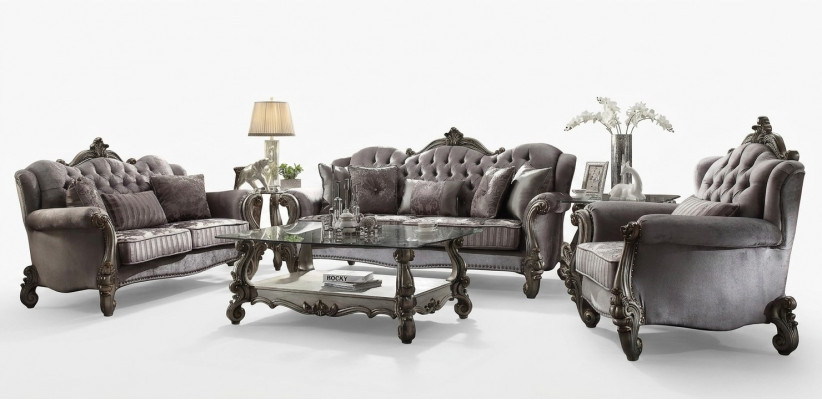 Sëtzgarnitur 3+2 Sëtzer Couche Polster Klassesch Wunnlandschaft Sofaen