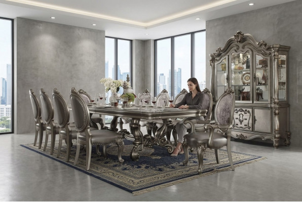 Iessdësch Iessdëscher Dëscher Dësch Büro Design Klassesch Dekor Holz Barock