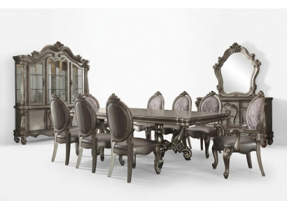 Anrichte Luxus Vitrinneschaf Glas Antik Stil Barock Rokoko