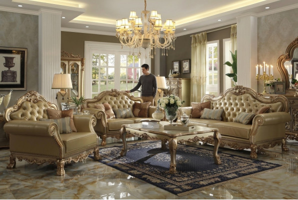 Sofa Garnitur 3+2+1 Sëtzer Sofa Couch Polster Garnitur Couchen Chesterfield Lieder