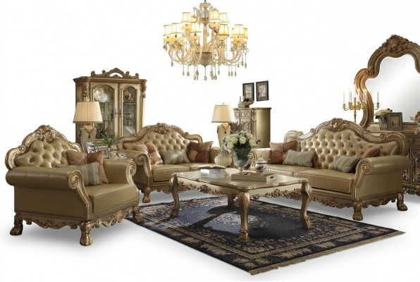 Sofa Garnitur 3+2+1 Sëtzer Sofa Couch Polster Garnitur Couchen Chesterfield Lieder
