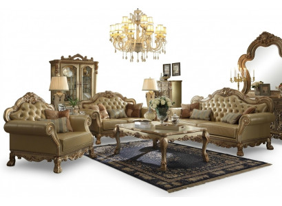 Sofa Garnitur 3+2+1 Sëtzer Sofa Couch Polster Garnitur Couchen Chesterfield Lieder