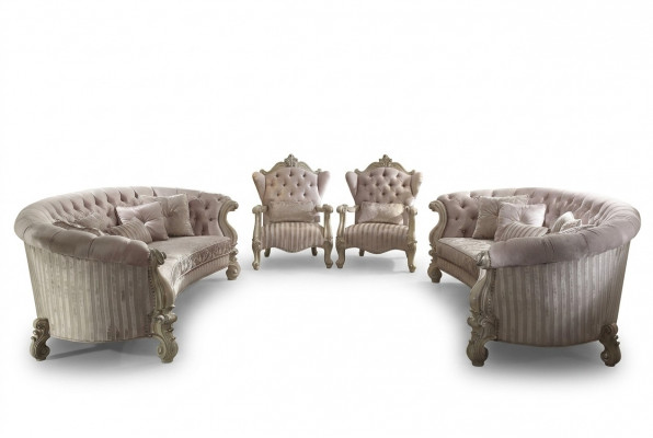 Canapé-Set Couch Polster Klassik 4+4 Sëtz-Set Chesterfield Canapéen Polster