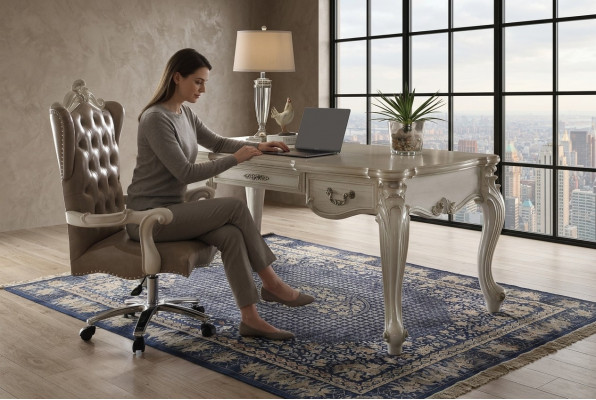 Chefsessel Sëtz Lieder Polster Büro Still Dréi Computer Sëtz Dekor Still