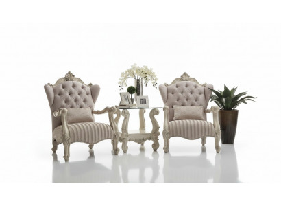 Klassesche Sessel Fernseh Sofa 1Sëtz Couch Designer Textil Polster