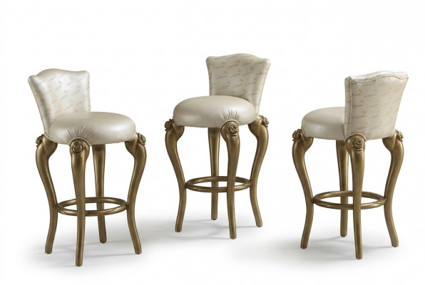 Barhocker Stull Fautuell Bar Hausbar fir Theke Tresen Barschaf Dekor Barock