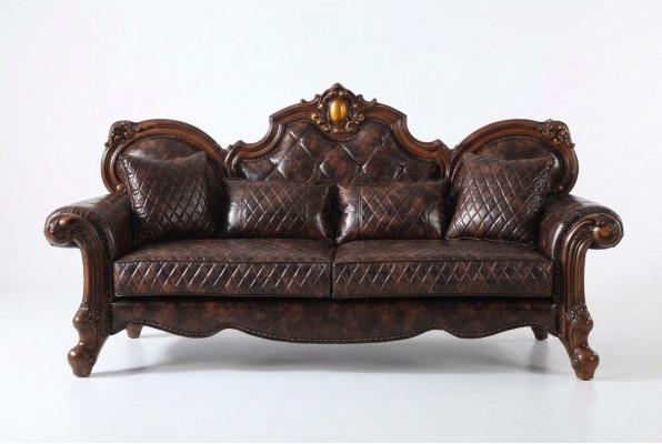 Gehëtzt Barock Wunnzëmmer Miwwelen Sofa Lieder Couch Dräisëtzer Sëtz
