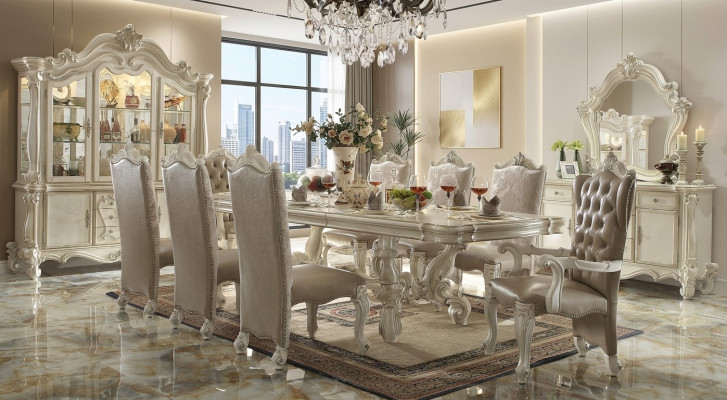 Barock Stil Iesszëmmer Garnitur Luxuriéisen Iessdësch 8x Still Kommode Spigel
