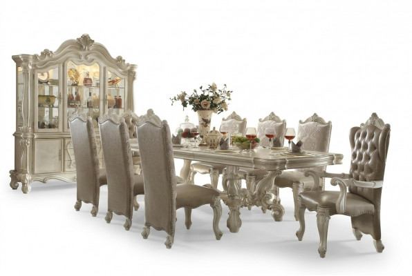 Barock Stil Iesszëmmer Garnitur Luxuriéisen Iessdësch 8x Still Kommode Spigel