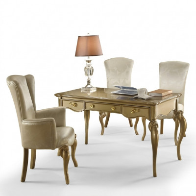 Schreifdësch Büro Dësch Klassesch Designer Office Dëscher Rokoko Barock Nei