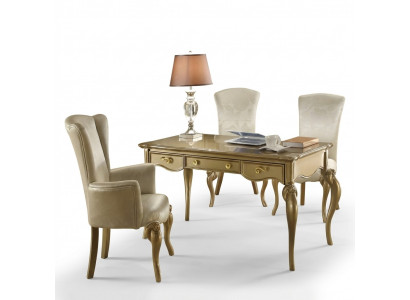 Schreifdësch Büro Dësch Klassesch Designer Office Dëscher Rokoko Barock Nei