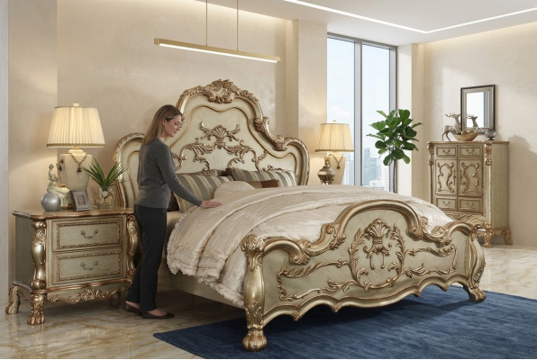Bett Design Duebelbett Better Luxus Klassiker Barock Rokoko Chesterfield Nei