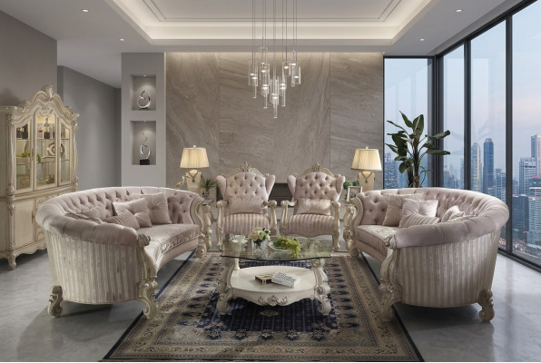 Sofagarnitur 4+1 Sëtz Klassesch Wunnlandschaft Sofas Couchen Polsterer