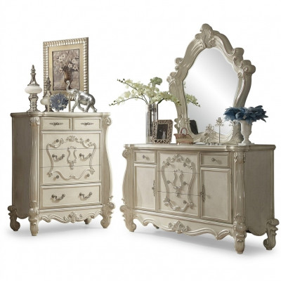 Buffet Kommode Kommoden Schaf Barock Rokoko Spigel Anrichte Konsole Holz nei