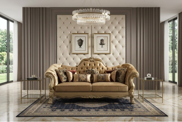 Chesterfield 3 Sëtz Relax Club Sofa Lounge Sofa Textil Polster Couluch Stoff