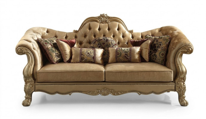 Chesterfield 3 Sëtz Relax Club Sofa Lounge Sofa Textil Polster Couluch Stoff