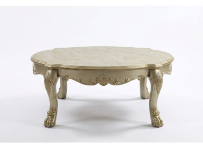 Klasseschen Dësch Couchtisch Niewendësch Canapé Design Wunnzëmmer Barock