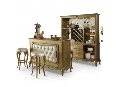 Barbänk, Bar Dësch, Holz, Bar Dëscher, Tresen, Luxus Klass, Barock, Handaarbecht, Nei