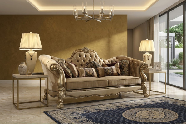 Zweisëtzer Design Sofa 2 Sëtzer Sëtz Couch Polstersett Stoff Sofas