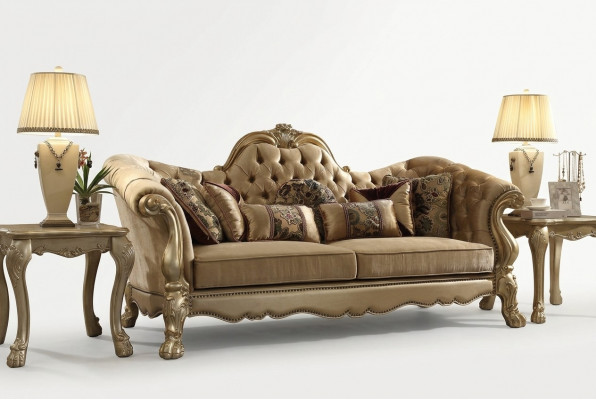 Zweisëtzer Design Sofa 2 Sëtzer Sëtz Couch Polstersett Stoff Sofas