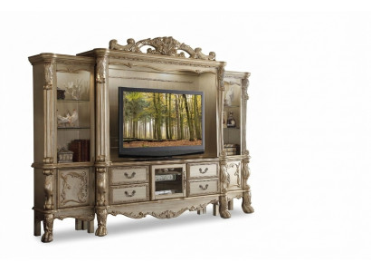 TV Mauer Holz Stil Barock Regal Wunnzëmmer Miwwelen Schaf nei Klassesch