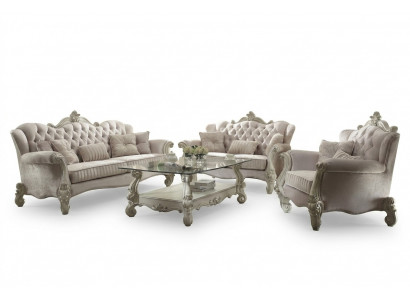 Sofa Garnitur Couch Polster Klassik 3+1+1 Sëtzer Set Design Canapéë Polster