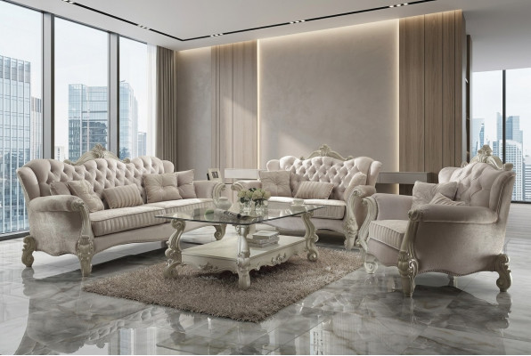 Luxus Miwwelen Sofagarnitur Canapé Deko Sofa Polster 3+2+1 Setzer + Dësch