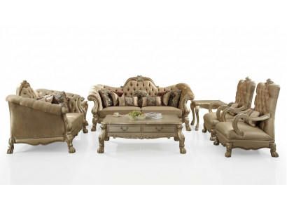 Sofa Garnitur 3+2+1 Sëtz Set Sofa Polster Couchen Dekorativ Couch Luxus