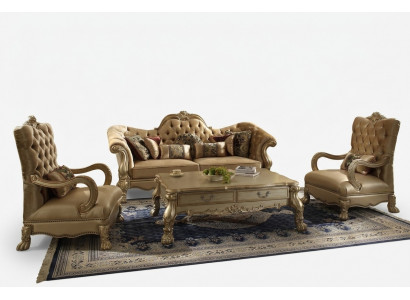 Sofagarnitur 3+1 Sëtz Couchë Klassesch Wunnlandschaft Sofakëssen