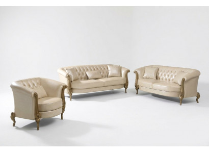 Delessoft Sofagarnitur 3+2+1 Sëtzer Set Garnitur Polstersofa Canapé Sofa Canapéen
