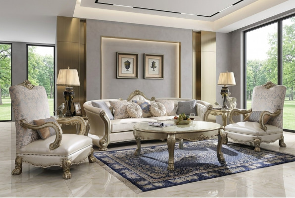 Klassesch Sofagarnitur 4+1 Sëtz Sofa Polster Grupp Wunnlandschaft Couch
