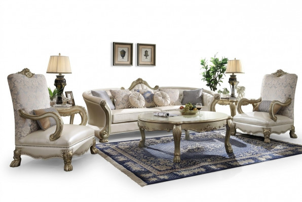 Klassesch Sofagarnitur 4+1 Sëtz Sofa Polster Grupp Wunnlandschaft Couch